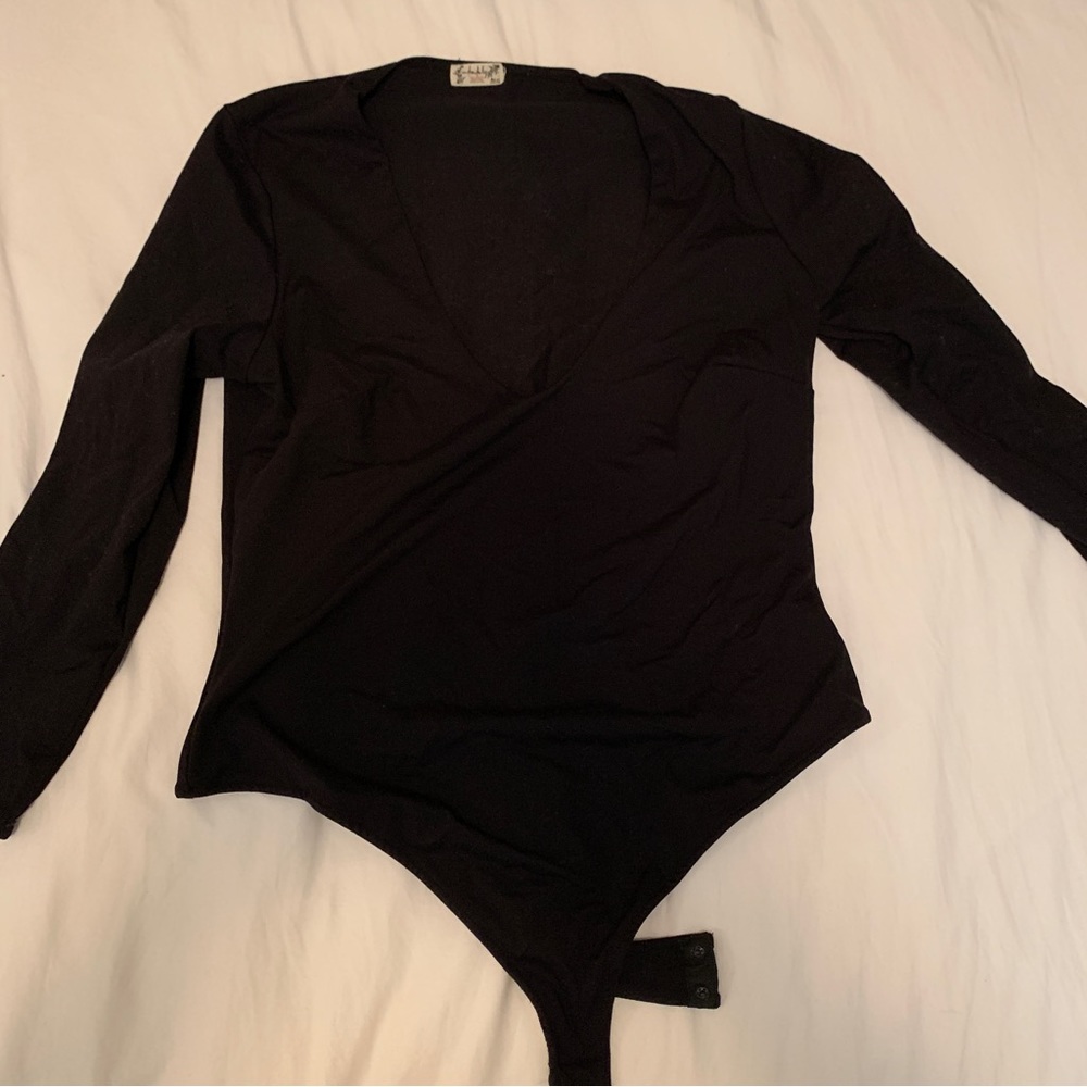 Free People V Neck Bodysuit